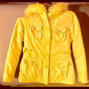 Woman’s Banana Republic Hooded Fur Parka